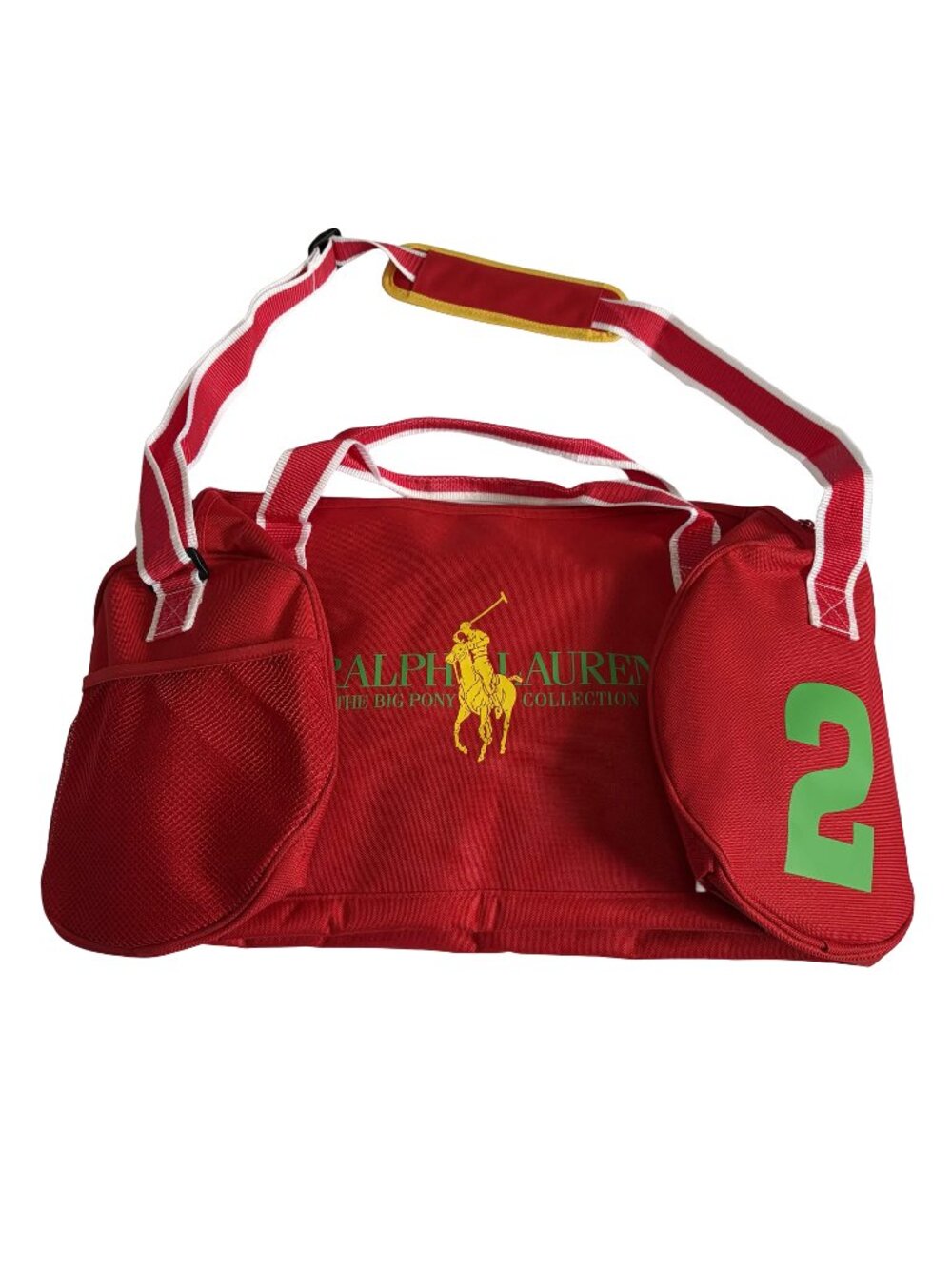 Ralph Lauren The Big Pony Collection Red Duffle Bag Gym Travel New In Plastic